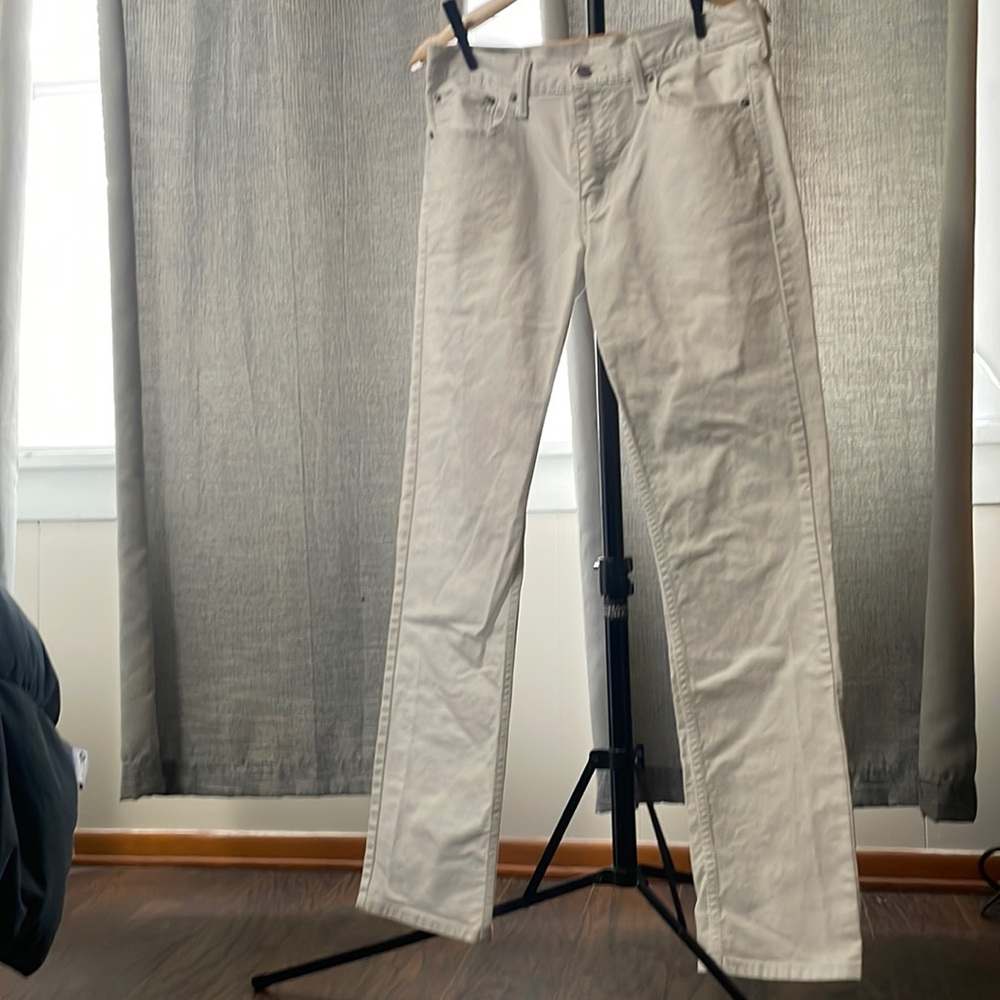 Levis 511 Slim Fit White Jeans - Men’s 33x34 - Worn Once